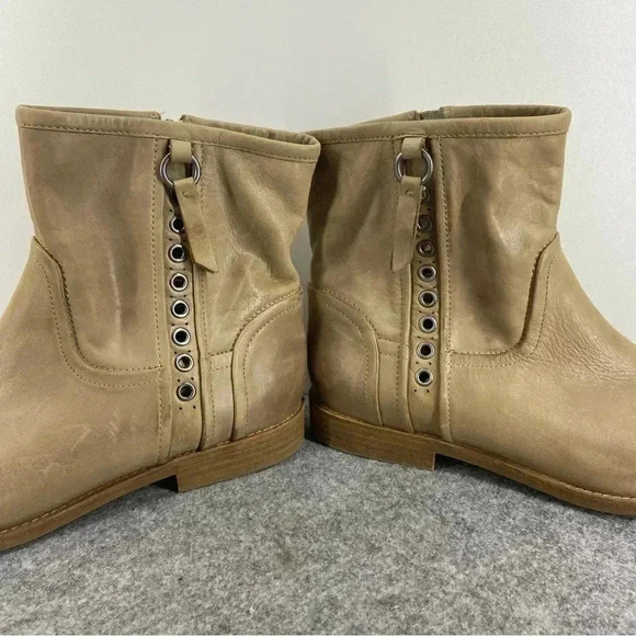 GEOX Buttery Soft Tan Leather Ankle Boots Women’s Size 38 or Us 7 - Picture 8 of 13